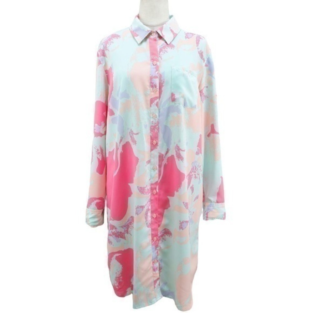 Daisy Fuentes Floral Shirt Dress